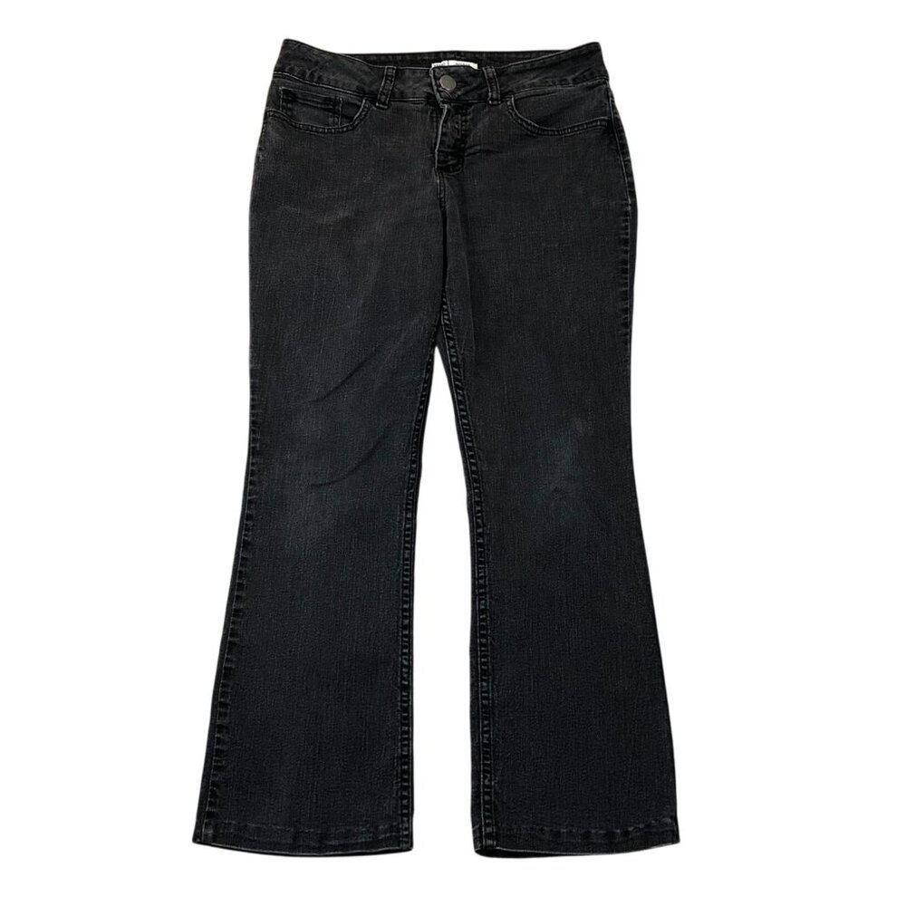 Lee Riders Women's Jeans Size 8 Petite Black Denim Mid Rise Bootcut Casual